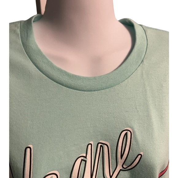 We are Stronger Together Graphic Mint Green Short Sleeve T-Shirt NWOT XL - Picture 3 of 4